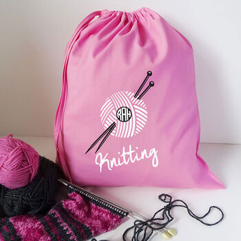 Personalised Knitting Bag, 3 of 5