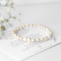 First Holy Communion Pearl Bracelet With Poem, thumbnail 1 of 8