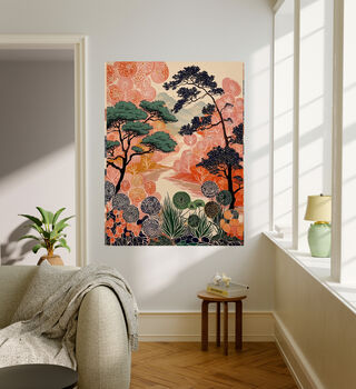Japanese Ancient Forest Landscape Art Print, 4 of 4