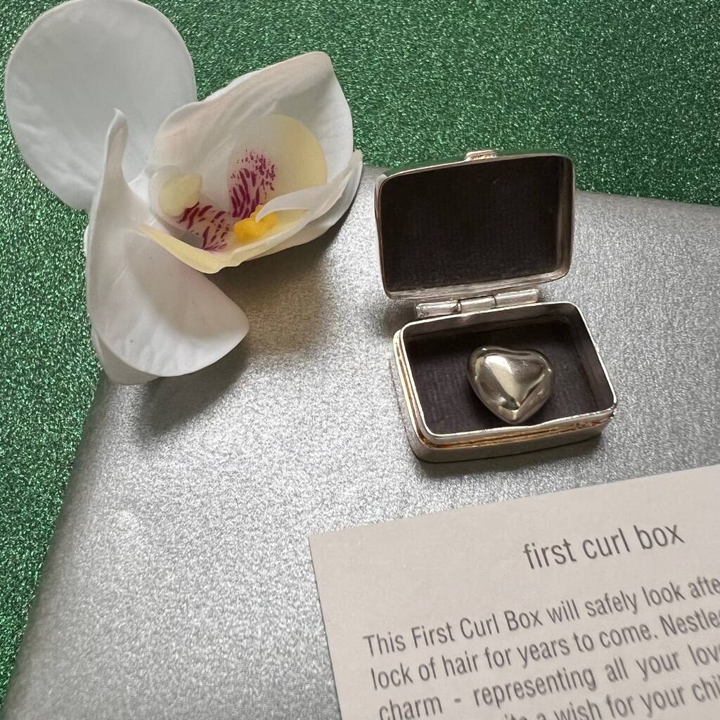 First Curl Sterling Silver Christening Keepsake By Tales From The Earth