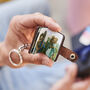 Personalised Leather Eight Photo Mini Book Keyring With Hot Stamped Initials, Name Or Date, thumbnail 11 of 12