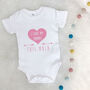 I Love You This Much Personalised Babygrow, thumbnail 7 of 10