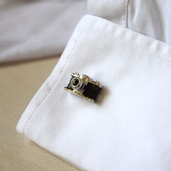 Camera Cufflinks 316 L Stainless Steel Gift For Photographers And Creatives, 3 of 5