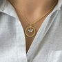 40th Birthday Gold Plated Pearl Circle Necklace, thumbnail 1 of 6