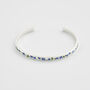 Silver Forget Me Not Bangle, thumbnail 3 of 9