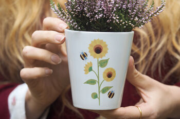 Love Grows Here Sunflower Pot, 2 of 3
