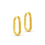 Olivia Oval Gold Hoops, thumbnail 3 of 6