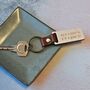 Coordinate Leather And Wood Keyring, thumbnail 2 of 4
