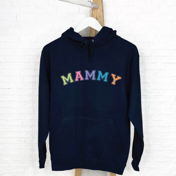 Pastel Varsity Personalised Mother And Child Hoodie Set, 2 of 3