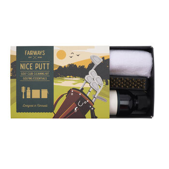 Fairways 'Nice Putt' Golf Club Cleaning Kit In Gift Box, 4 of 6