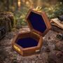 Handmade Hexagon Wooden Box With Star, thumbnail 2 of 10
