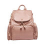 Amber Warm Taupe Leather Backpack, thumbnail 2 of 10