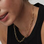 Paperclip Necklace 925 Silver Or Gold Vermeil Plate, thumbnail 1 of 4
