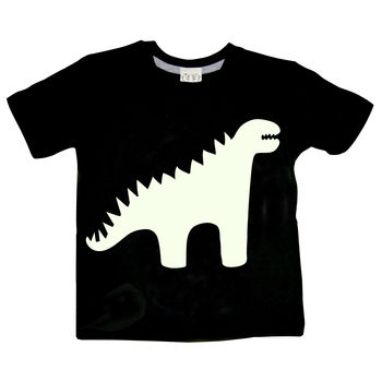 Dinosaur Glow In The Dark Interactive Kids T Shirt, 6 of 9