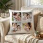 Personalised Family Photo Cushion For Mum, thumbnail 1 of 2