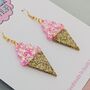 Ice Cream Glitter Resin Earrings, thumbnail 3 of 8