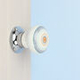 G Decor Set Of Positive Energy Radiance Handcrafted Internal Mortice Turning Door Handles – Ceramic Knobs With Chrome Base, thumbnail 4 of 5