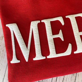 Merry Christmas Jumper With 3D Bubble Letters, 6 of 6