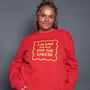 Only Here For The Cheese Christmas Sweatshirt, thumbnail 1 of 5