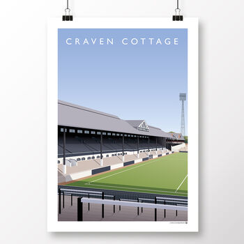 Fulham Fc Craven Cottage Stevenage Road Poster, 2 of 8