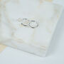 Manhattan Silver And Blue Topaz Interchangeable Gemstone Earrings, thumbnail 3 of 6