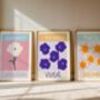 Personalised Birth Flower Art Print, thumbnail 2 of 6