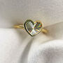9ct Gold Rainbow Heart Ring, thumbnail 5 of 8