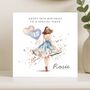 Personalised Blue 18th Birthday Card For Niece, thumbnail 6 of 8