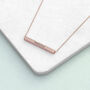 Personalised Rose Gold Plated Bar Necklace, thumbnail 6 of 12