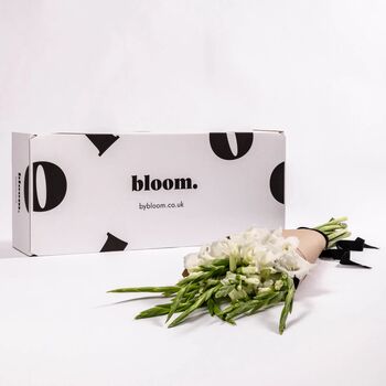 Arctic White Gladioli Fresh Flower Bouquet, 2 of 4