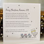 A Personalised 'Merry Christmas Mummy' Poem Card, thumbnail 2 of 4
