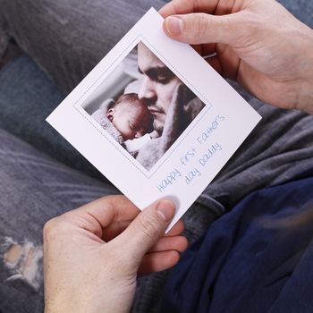 Personalised First Father's Day Photo Card, 5 of 7