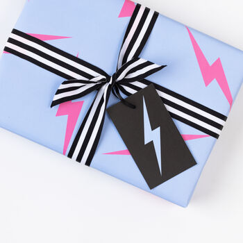 Pink Lightning Bolts | Wrapping Paper, 4 of 4