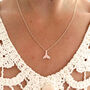 Sterling Silver Whale Tail Pendant Necklace, thumbnail 1 of 9
