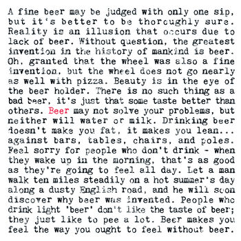 Beer Quotes Print; Gift For Beer Lovers, 3 of 7