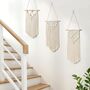 Set Of Macrame Wall Hangings Woven Tapestry, thumbnail 1 of 12
