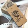 Floral Happy Mail Rubber Stamp, thumbnail 2 of 3