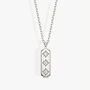 Gold Or Silver Vertical Bar Necklace With Three Stars, thumbnail 4 of 5