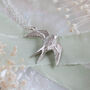 Swallow Bird Silver Necklace, thumbnail 1 of 8