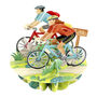 Cycling Pirouette Greetings Card, thumbnail 2 of 7
