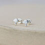 Sterling Silver Mini Mushroom Studs, thumbnail 1 of 3