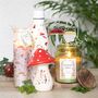 Mushroom Print Enchanted Forest Tube Candle, thumbnail 3 of 4