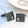 X Cufflinks. 10th Anniversary Gift For Husband, thumbnail 6 of 8