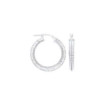 Athenian Scroll Sterling Silver Hoops, 2 of 3