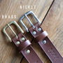 Personalised Leather Belt In Natural, thumbnail 4 of 8