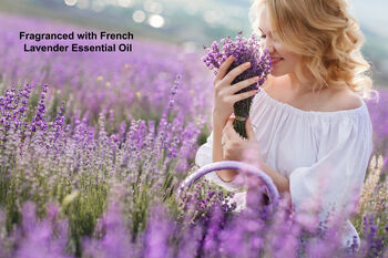 Luxury Lavender Soy Candle With Amethyst Crystals, 6 of 9