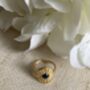 18 K Gold Plated Emerald Adjustable Ring, thumbnail 6 of 8