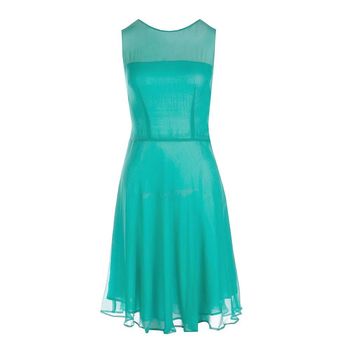 Neola Chiffon Dress In Turquoise Or Red, 2 of 6
