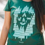 Organic Womens 'Foxes In The Forest' T Shirt, thumbnail 3 of 5