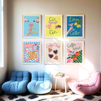 Coffee Addict Kitchen Wall Art Print, 7 of 11